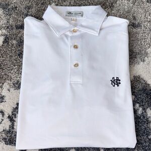 Peter Millar Idle Hour Cc White Golf Polo (small)
